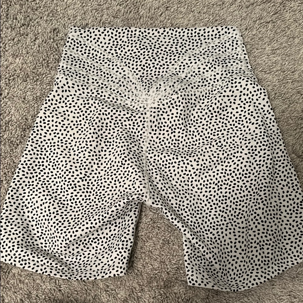Women's Black and White Polka Dot Shorts